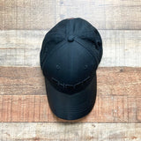 Shefit Black Faux Leather Adjustable Hat (see notes)