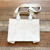 No Brand Cream Canvas Magnetic Closure Tote (see notes)