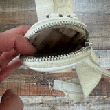 Steve Madden Cream Quilted Crossbody with Smaller Pouch (see notes)