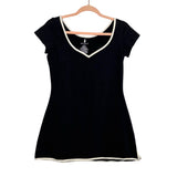 Free People Movement Black with White Trim and Built In Shorts Dress- Size L