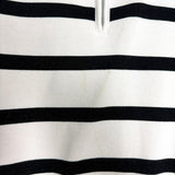Abercrombie & Fitch Cream Navy Striped Zip Pullover- Size S (see notes)