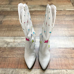 Steve Madden Cream Leather Star Cowgirl Boots- Size 7.5 (sold out online)