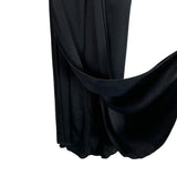 Proenza Schouler Black Silk Blend Textured Knit with Back Cut Outs and Ties Dress- Size 2 (see notes)