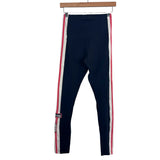 Adidas Black Coral Side Striped Leggings- Size S (Inseam 26")