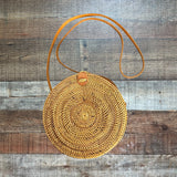 Street Level Round Rattan Handbag (see notes)