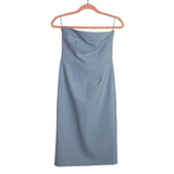 River Island Blue Strapless Back Bow Cocktail Dress NWT- Size UK 8 (see notes)