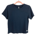 Vuori Black Ribbed Pose Fitted Tee-Size XL (sold out online)