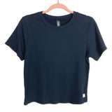 Vuori Black Ribbed Pose Fitted Tee-Size XL (sold out online)