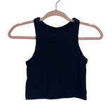 Buffbunny Black Ribbed Cropped Tank- Size S
