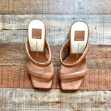 Dolce Vita Light Brown Snakeskin Double Strap Block Heels- Size 7 (sold out online)