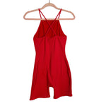 Wild Fable Red Ribbed Seamless Sleeveless Romper- Size M (see notes, sold out online)