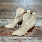 Marc Fisher Cream Leather Booties- Size 8.5 (see notes)
