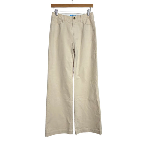 Draper James Cream Corduroy Pants - Size 2 (Inseam 30")