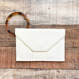HOBO International Cream Tortoise Wristlet