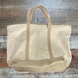 Lands' End Embroidered Willa XL Zipper Closure Tote (see notes)