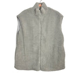 The Foxy Kind Grey Faux Fur Vest- Size XS/S