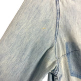 GB Faded Chambray Snap Up Top- Size L (see notes)