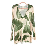 Show Me Your Mumu Blush Palm Print Cliffside Knit Sweater- Size S (sold out online)