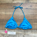 Beach Bunny Turquoise Triangle Emma Halter Bikini Top NWT- Size DD (we have matching bottoms)