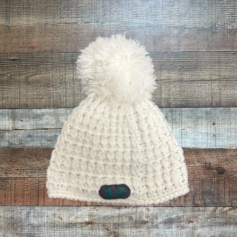 Under Armour White Beanie