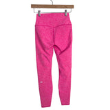 Alo Heathered Pink High Waisted Leggings- Size XS (Inseam 23”)
