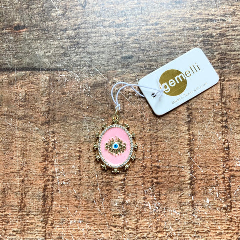 Gemelli Pink Eye Charm (New)