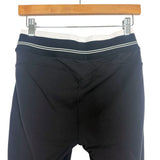 Alo Black Leggings with White Logo Waistband- Size ~M (no size tag, fit like M)