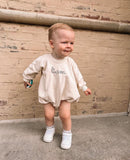 Maxwell Monograms Cream Liam Sweatshirt Bubble- Size 12-18M (see notes)
