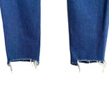 Abercrombie & Fitch The Ankle Straight Ultra High Rise Distressed Jeans- Size 28/6 Regular (Inseam 26”)
