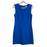 Diane Von Furstenberg Blue Sleeveless Shift Dress- Size 8 (see notes)