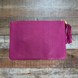 GiGi New York Monogrammed SKT Large Clutch