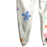 No Brand (Love One International) Off White Printed Joggers - Size M (See Notes, Sold Out Online!)