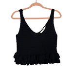 Mustard Seed Black Knit Tank Top - Size S