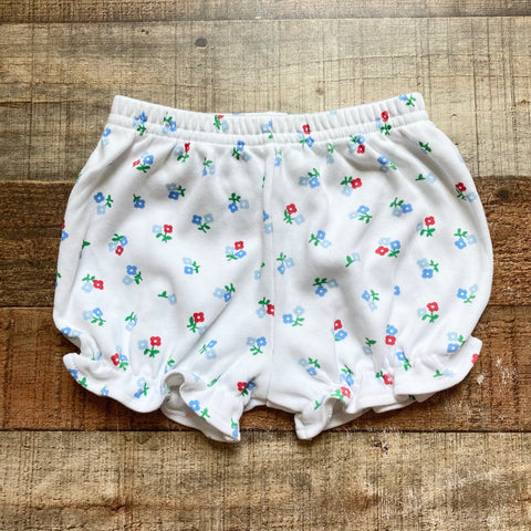 The Beaufort Bonnet White Floral Shorts- Size 3T