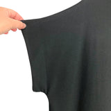 Mono b Black Fleece Lined Mock Neck Side Slit Tunic Top NWT- Size M