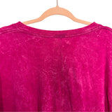 Lululemon Magenta Back Seam Top- Size ~L/XL (no size tag, fits like L/XL)