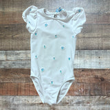 Minnow x Fanm Mon White Floral Printed One Piece- Size 3/4T (see notes)