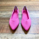 Rothys Hot Pink Ballet Flats- Size 7.5 (LIKE NEW CONDITION)