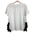 Zara Trafaluc White/Black Side Zipper Top - Size S (See Notes)