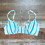 Draper James Awning Draper Blue Stripe Bikini Top NWT - Size XS (We Have Matching Bottoms -Sold Out Online!)