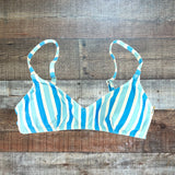 Draper James Awning Draper Blue Stripe Bikini Top NWT - Size XS (We Have Matching Bottoms -Sold Out Online!)