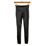 Spanx Pewter Faux Leather Leggings- Size S (Inseam 28”)