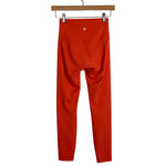 Lululemon Orange High Rise Leggings- Size 4 (Inseam 25”)