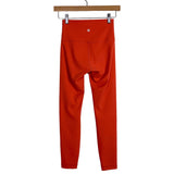 Lululemon Orange High Rise Leggings- Size 4 (Inseam 25”)