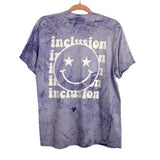 Comfort Colors Purple Tie Dye Channing's Joy Smile Face Tee - Size M