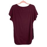 Lululemon Maroon Wide Neck Tunic Tee- Size ~M (no size tag, fits like a medium)