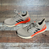 Adidas Grey/Coral Ultraboost Sneakers - Size 7.5
