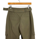 Express Olive Green Belted Cargo Pants - Size 4R (Inseam 26")