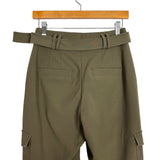 Express Olive Green Belted Cargo Pants - Size 4R (Inseam 26")
