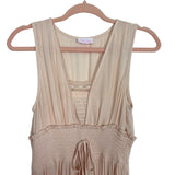 Pink Lily Lucky To Have You Taupe Sleeveless Hi/Low Maxi Dress - Size S (Sold Out Online)